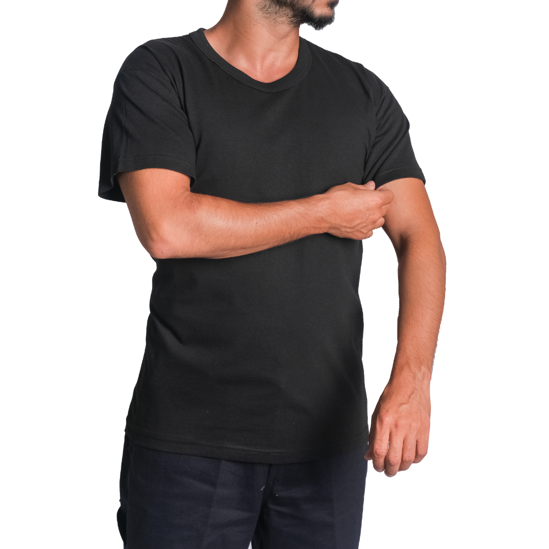 Baskılı Sıfır Yaka Company Tişört Siyah- TOPTAN (10 Adet) Baskılı Sıfır Yaka Company Tişört Siyah- TOPTAN (10 Adet)