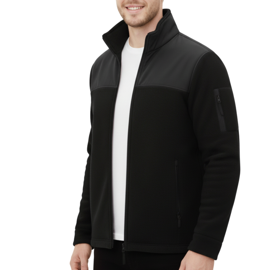 Baskılı Softshelli Polar Mont 3 Cepli / Siyah İş Kıyafeti Baskılı Softshelli Polar Mont 3 Cepli / Siyah İş Kıyafeti