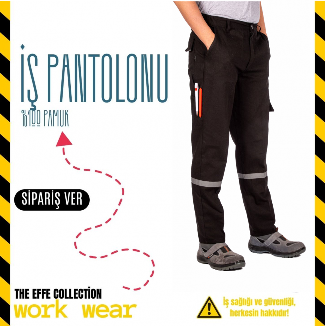 İş Pantolonu Siyah - İş Kıyafeti İş Pantolonu Siyah - İş Kıyafeti