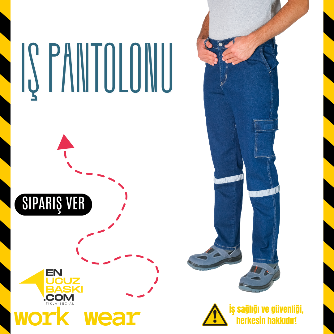 İş Pantolonu Likralı Kot - İş Kıyafeti İş Pantolonu Likralı Kot - İş Kıyafeti