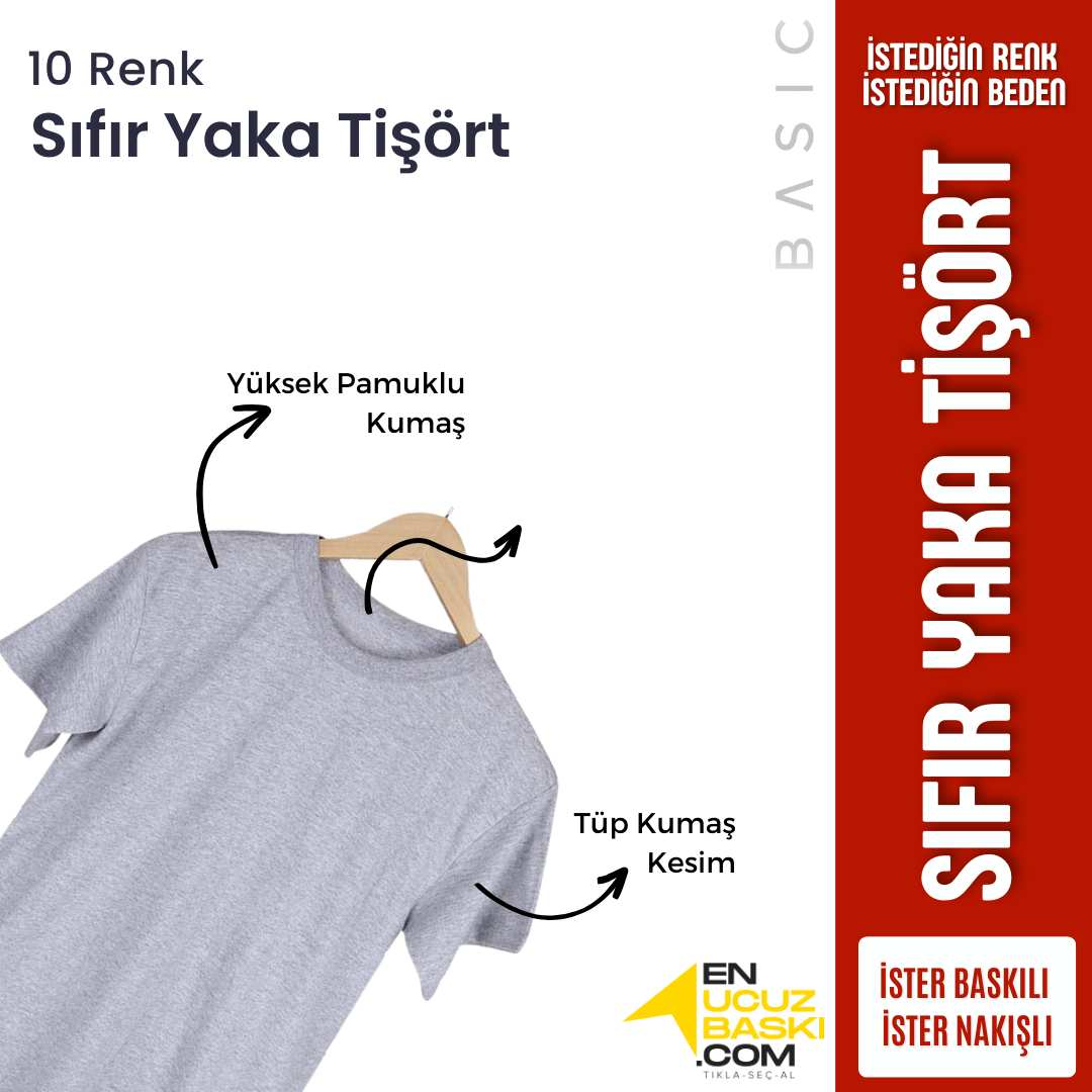 Baskılı Sıfır Yaka Company Tişört Sarı Baskılı Sıfır Yaka Company Tişört Sarı
